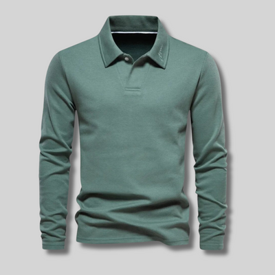 Vince™ - Polo homme élégant à manches longues