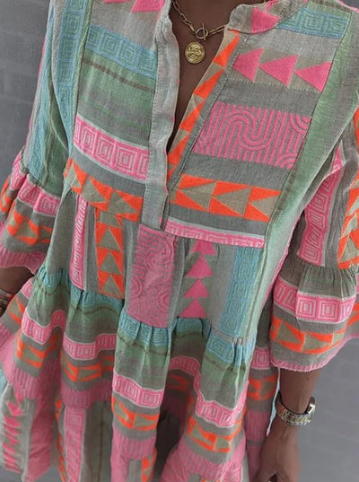 Linette™ - Robe d'été colorée