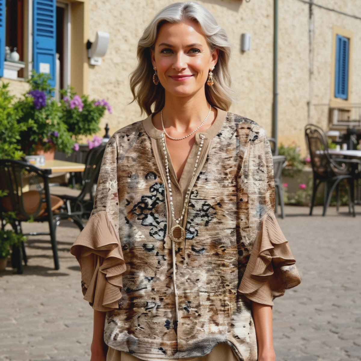 Marie-Flore™ - Blouse d’été élégante
