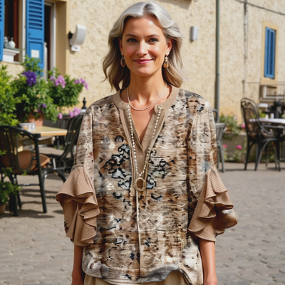 Marie-Flore™ - Blouse d’été élégante