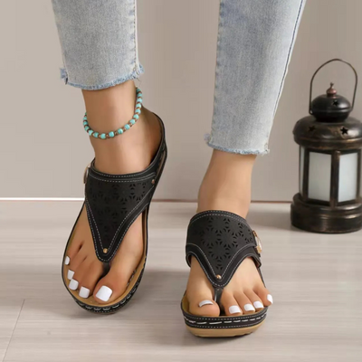 Brielle™ - Sandales compensées au style romain