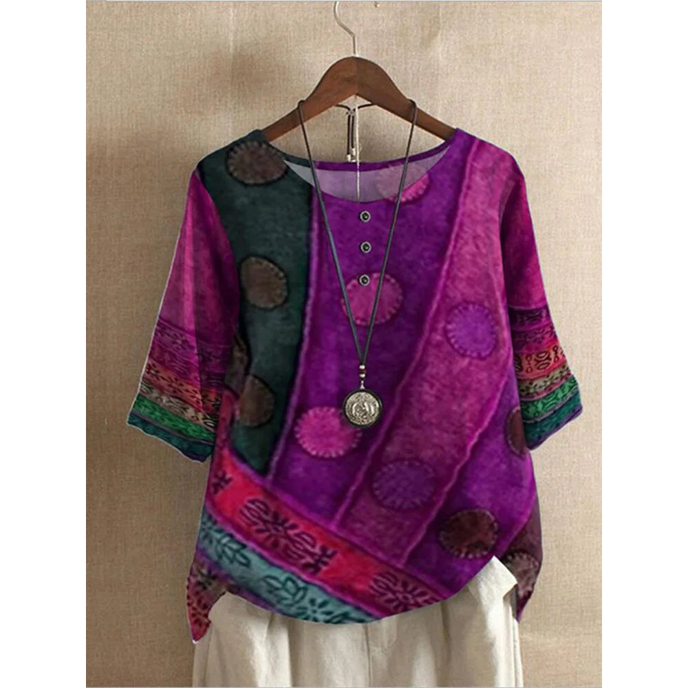 Coletta™ - Top bohème coloré