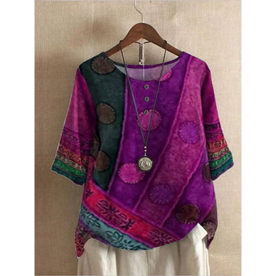 Coletta™ - Top bohème coloré