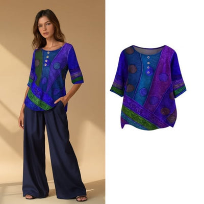 Coletta™ - Top bohème coloré