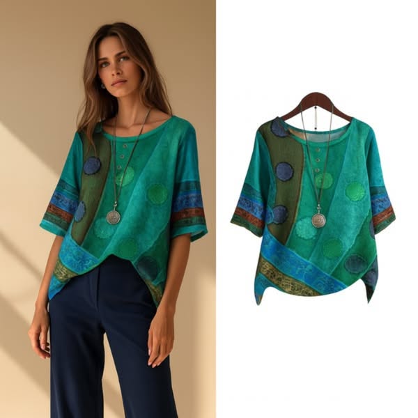 Coletta™ - Top bohème coloré