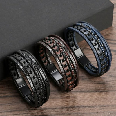 Dash™ - Bracelet en cuir tressé