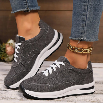 Alison™ - Baskets femme en denim