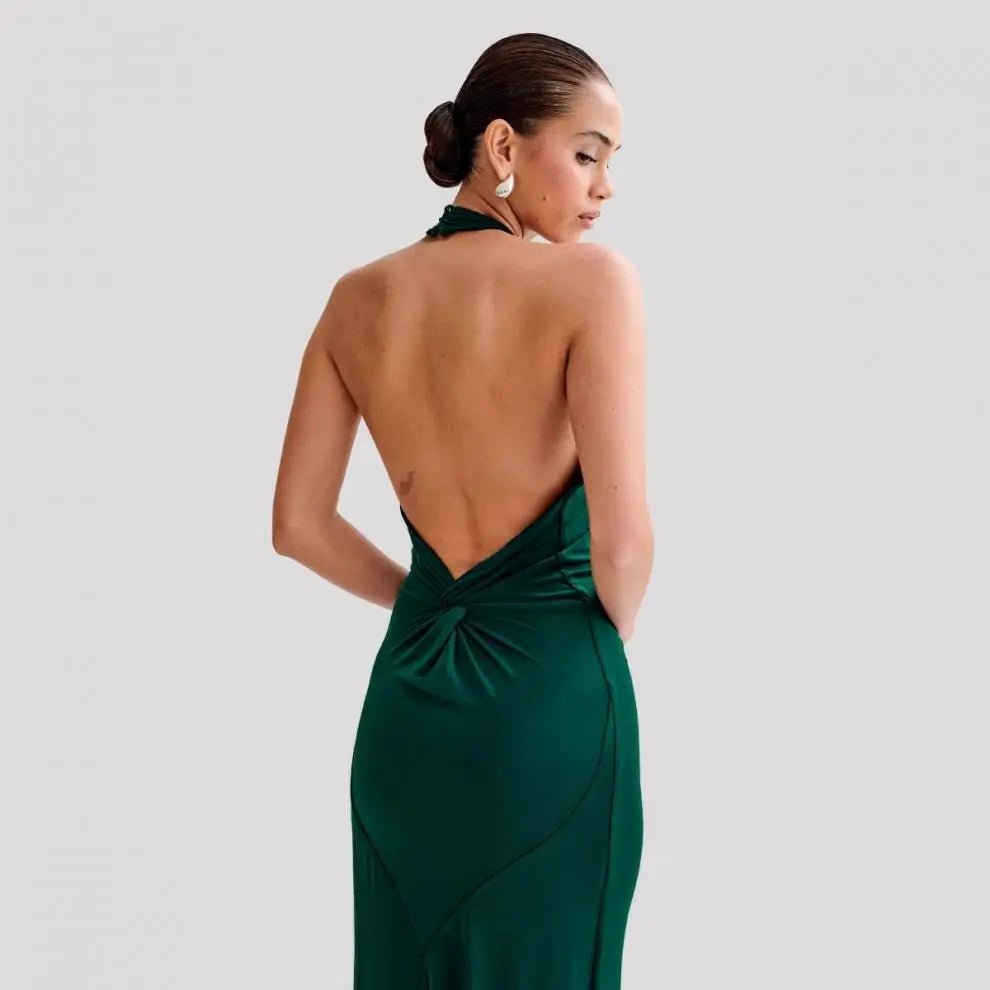 Cheraine™ - Robe longue et élégante à encolure halter