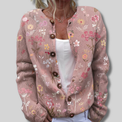 Florine™ - Gilet fleuri, léger et élégant