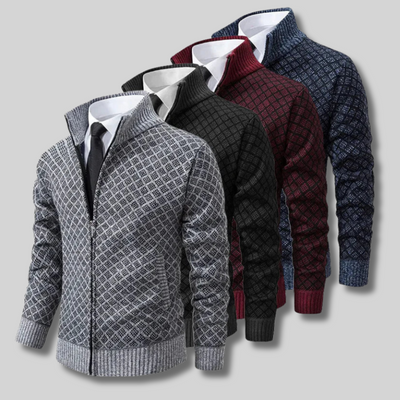Marcien™ - Gilet chic à fermeture éclair et col montant
