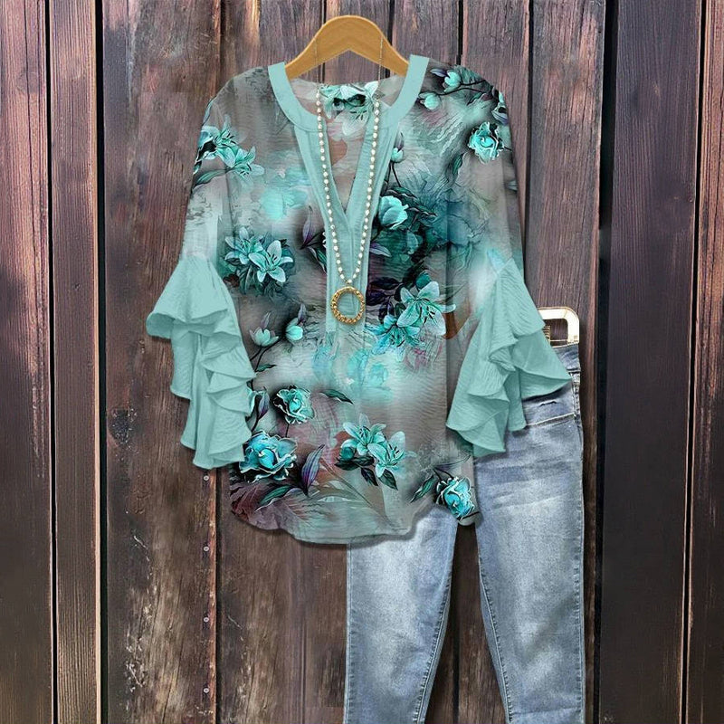 Marie-Flore™ - Blouse d’été élégante