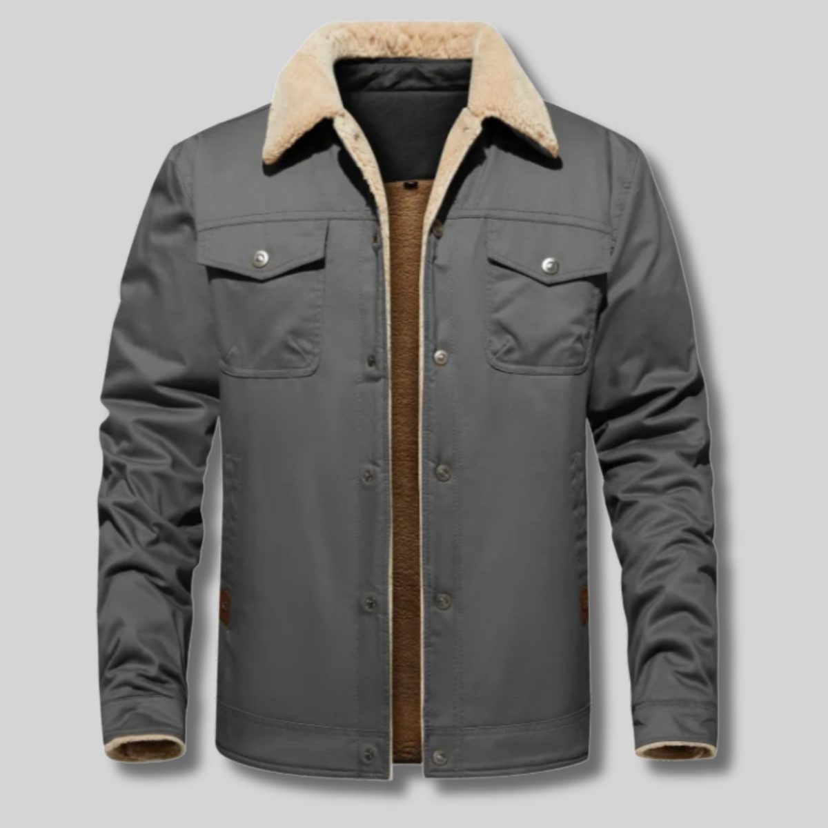 Olaf™ -  Veste homme chaude à col sherpa et doublure épaisse
