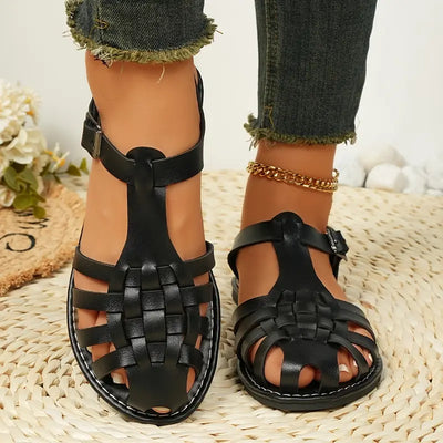 Philina™ - Sandales d’Été en Cuir Élégantes