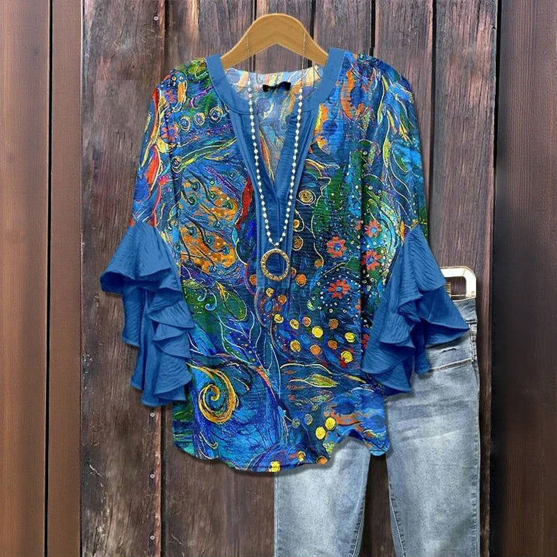 Marie-Flore™ - Blouse d’été élégante