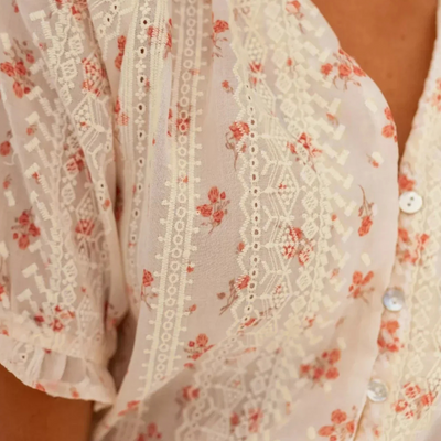 Liane™  - Blouse Fleurie au Charme Estival