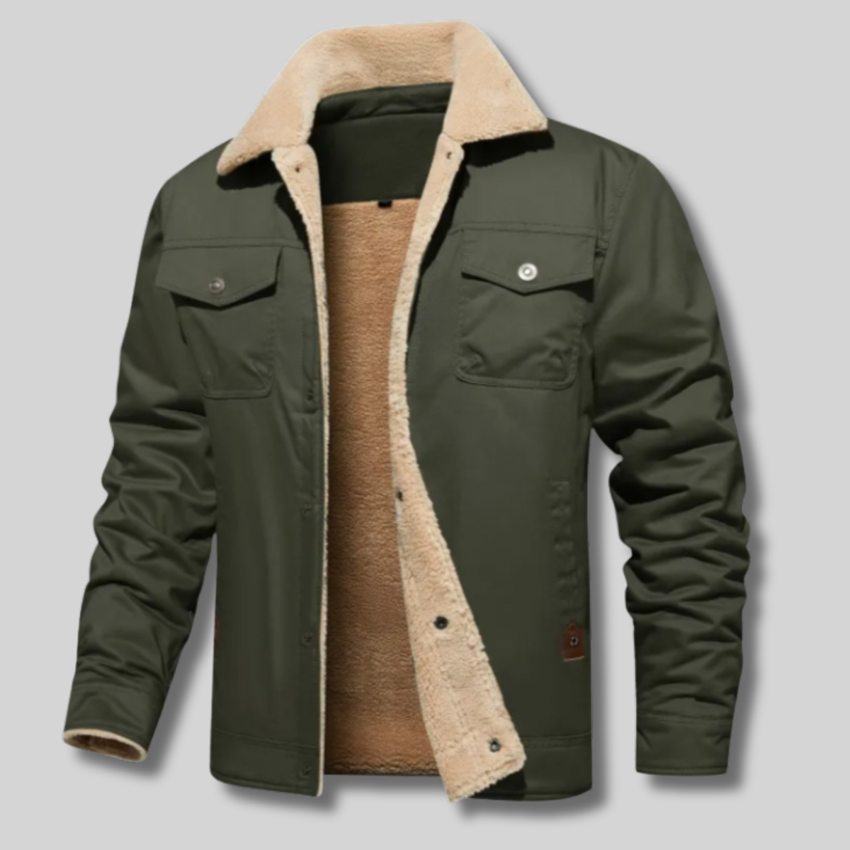 Olaf™ -  Veste homme chaude à col sherpa et doublure épaisse