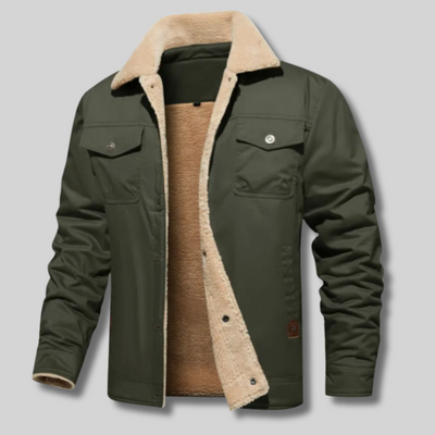 Olaf™ -  Veste homme chaude à col sherpa et doublure épaisse