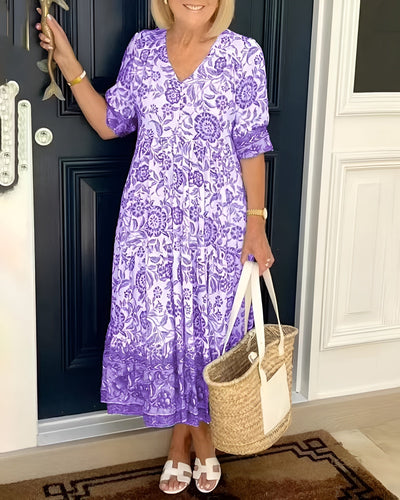 Nann™ - Robe Fleurie Stylée