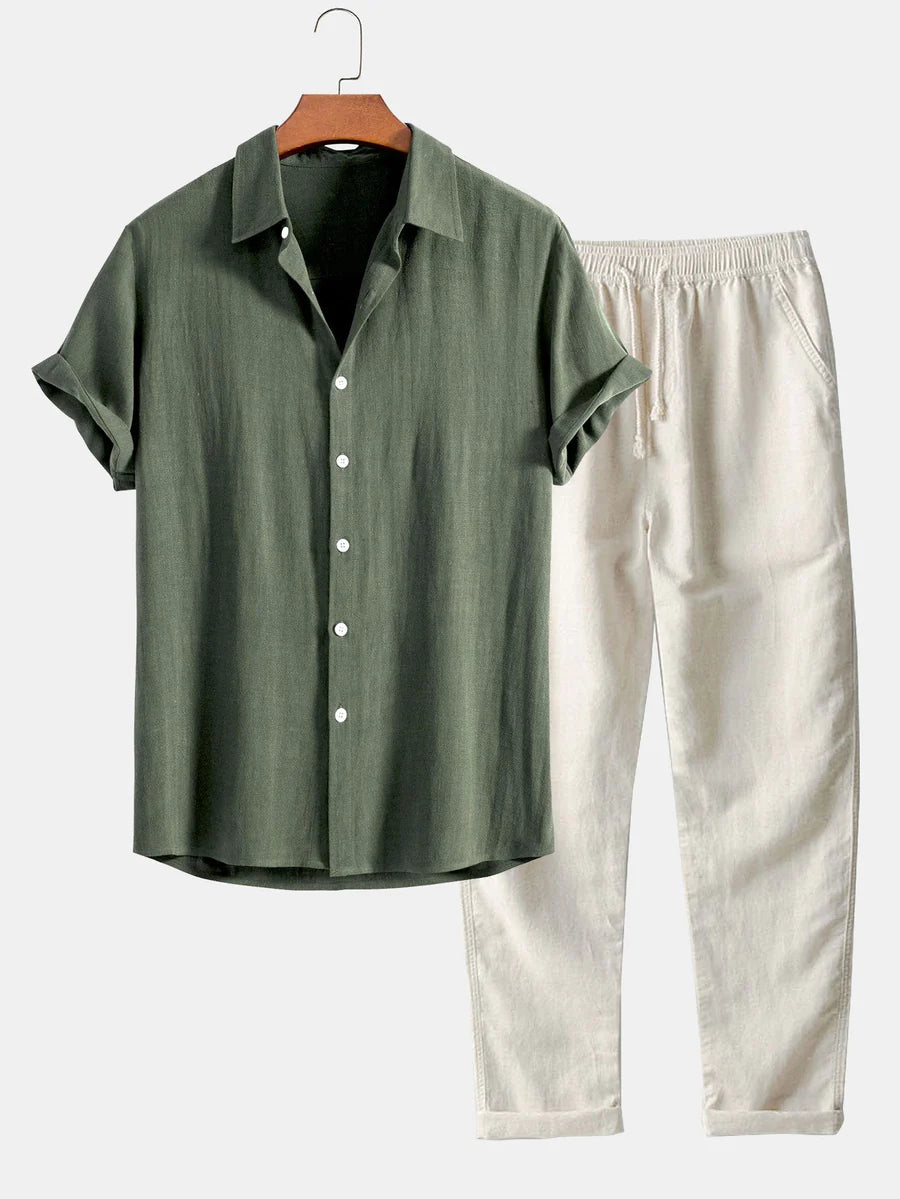 Moor™ - Ensemble d’été léger en lin pour confort et style
