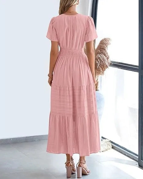 Elaina™ - Robe élégante à col en V