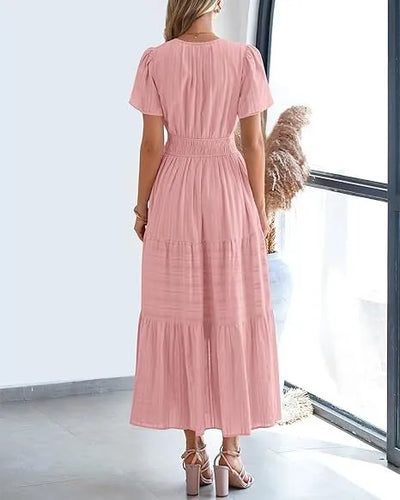 Elaina™ - Robe élégante à col en V