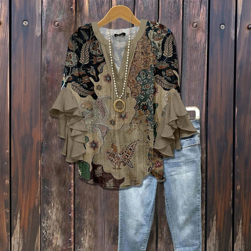 Marie-Flore™ - Blouse d’été élégante