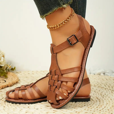 Philina™ - Sandales d’Été en Cuir Élégantes