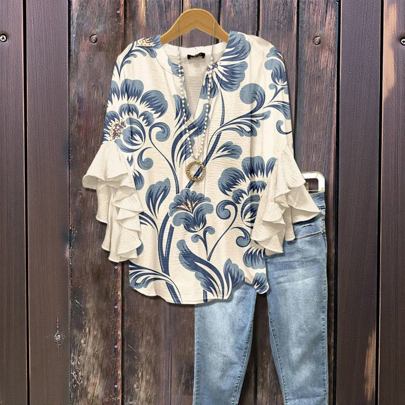 Marie-Flore™ - Blouse d’été élégante