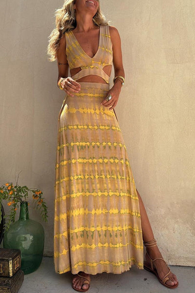 Minna™ - Robe cut-out à col plongeant