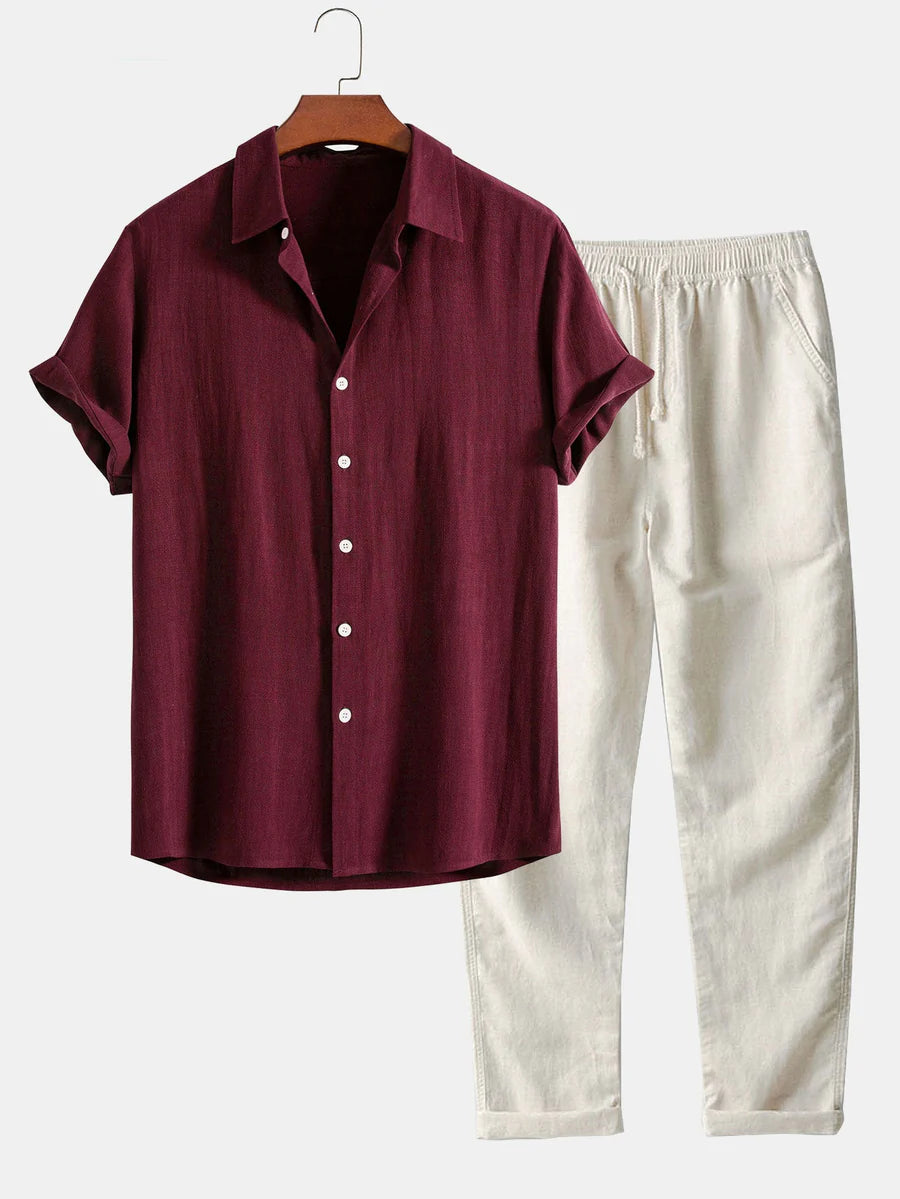Moor™ - Ensemble d’été léger en lin pour confort et style
