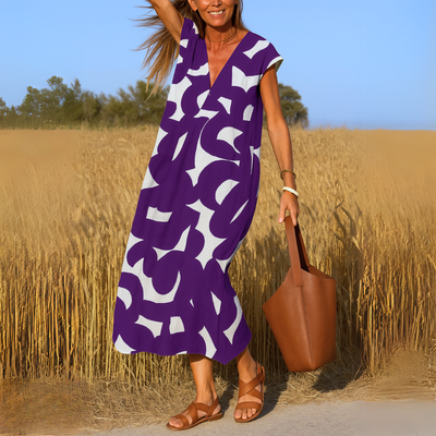 Romana™ - Robe Élégante à Col en V
