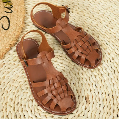 Philina™ - Sandales d’Été en Cuir Élégantes