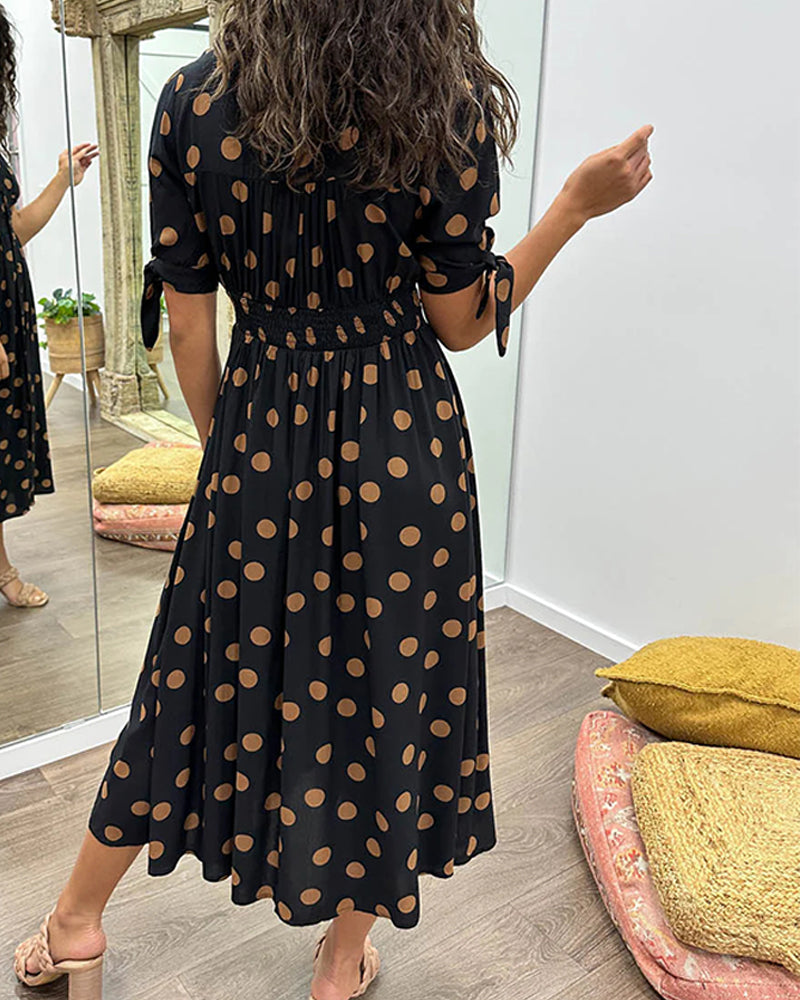 Maud™ -  Robe élégante à pois