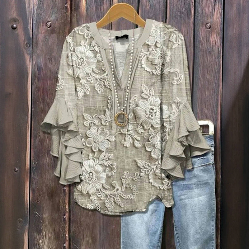 Marie-Flore™ - Blouse d’été élégante