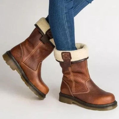 Ivonna™ - Bottes d’hiver en cuir doublées