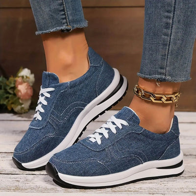 Alison™ - Baskets femme en denim