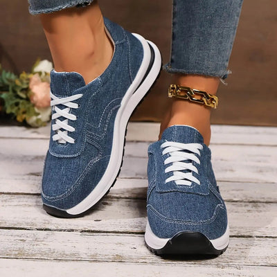 Alison™ - Baskets femme en denim