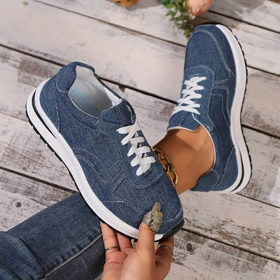 Alison™ - Baskets femme en denim