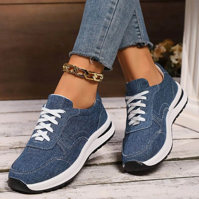 Alison™ - Baskets femme en denim