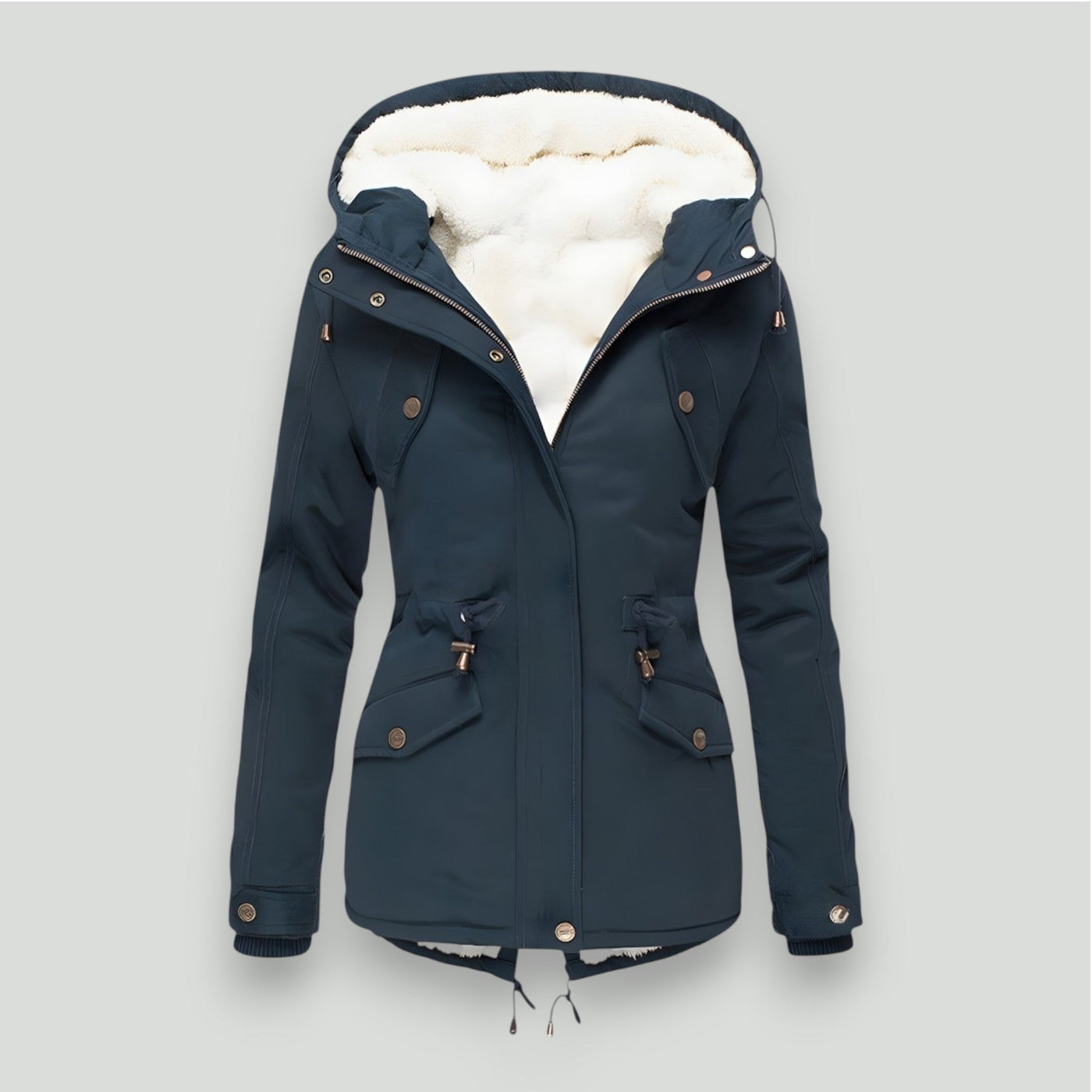 Liselott™ - Manteau femme chaud doublé avec capuche