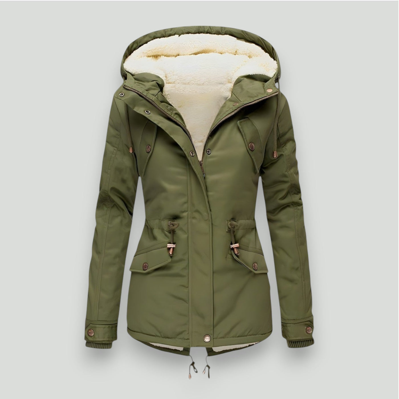Liselott™ - Manteau femme chaud doublé avec capuche