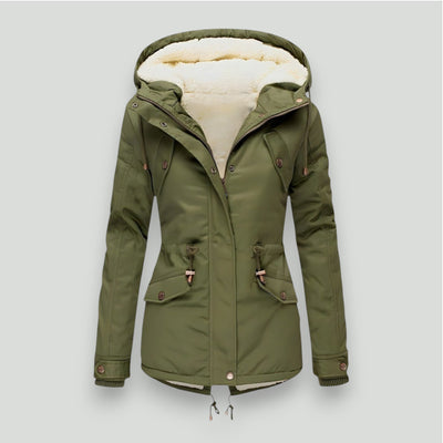 Liselott™ - Manteau femme chaud doublé avec capuche