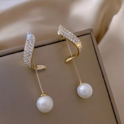 Enny™ - Boucles d’oreilles en or ornées d’une perle