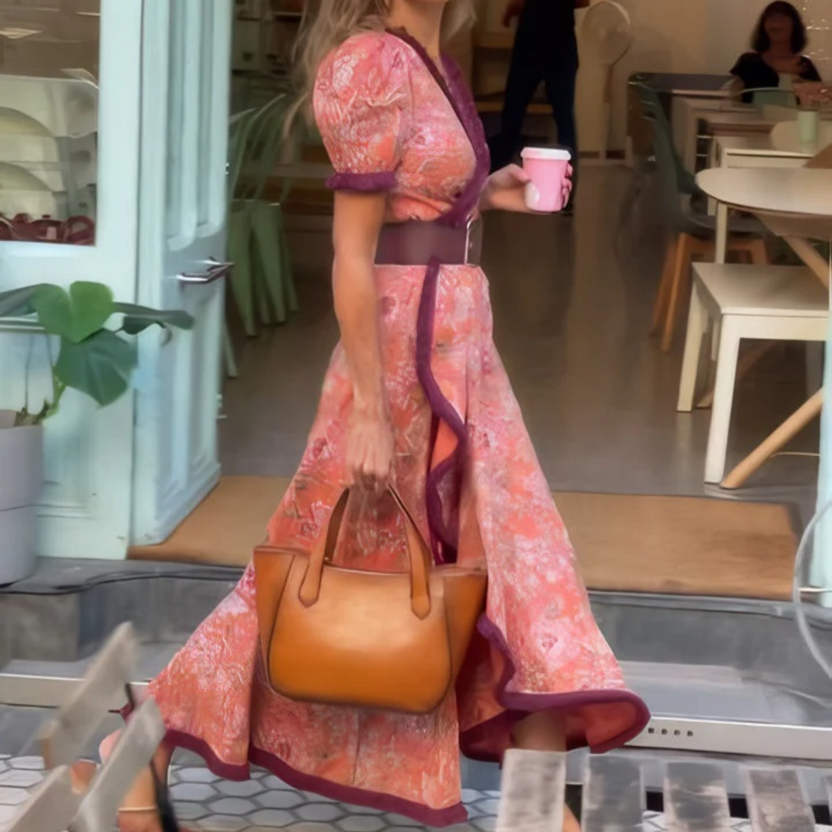 Tilda™ - Robe longue rose élégante
