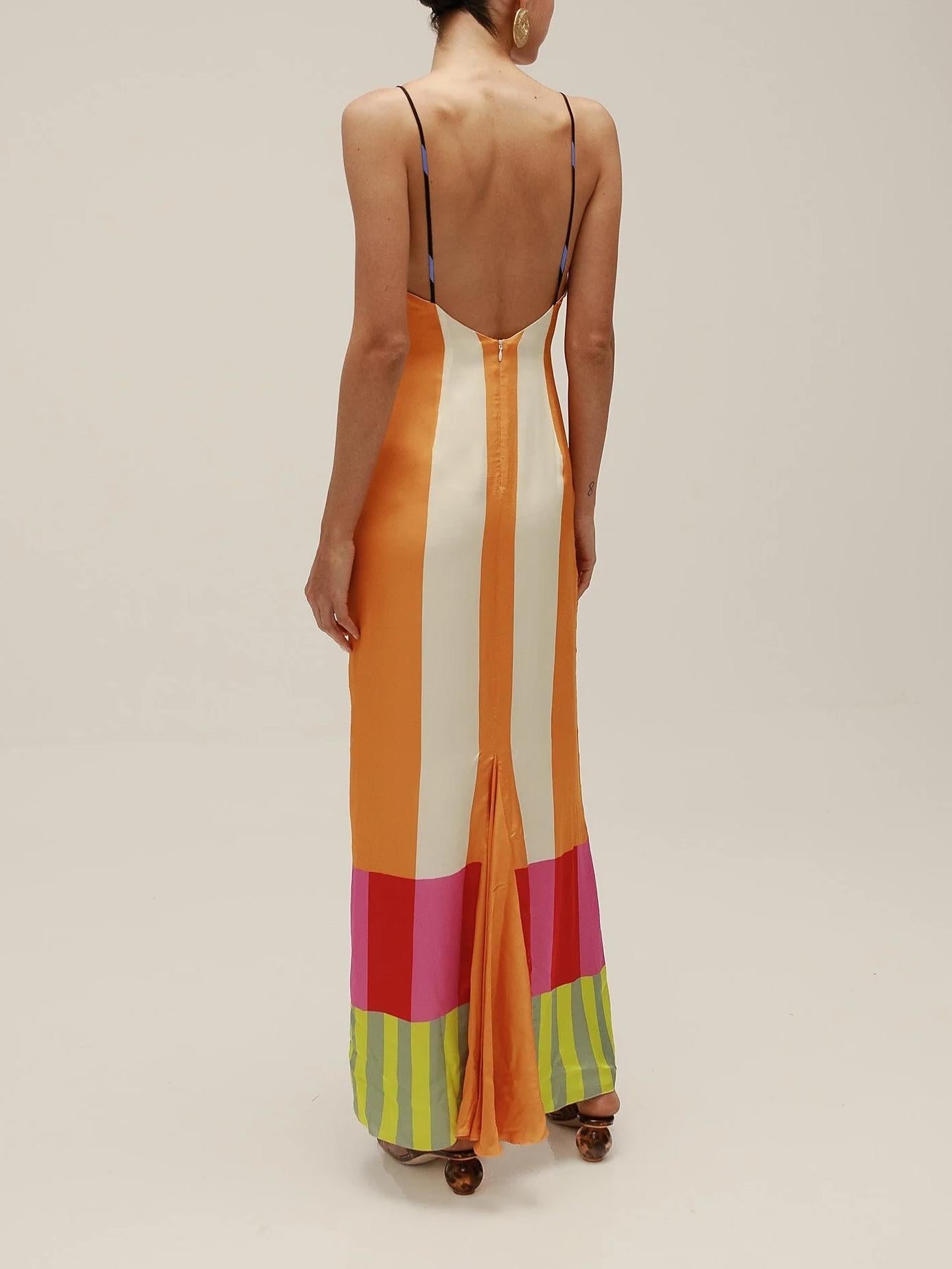 Monet™ - Maxi-robe rayée et colorée