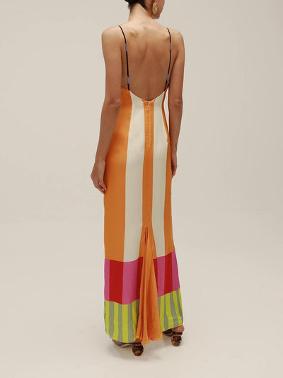 Monet™ - Maxi-robe rayée et colorée