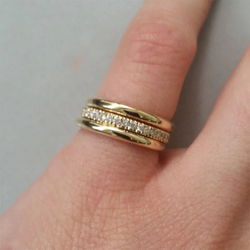 Coletta™ - Bague élégante sertie de zirconium