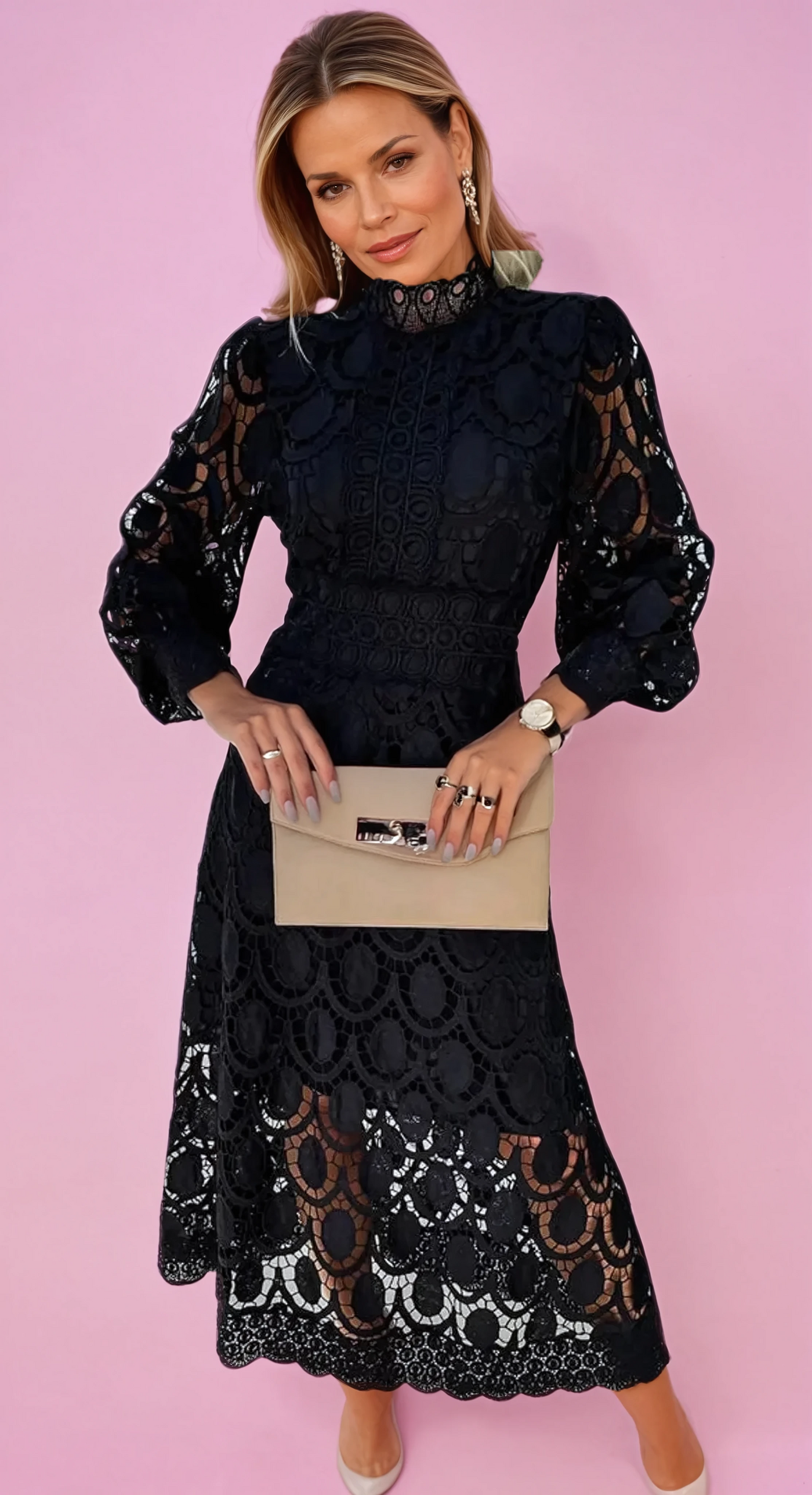 Renae™ - Robe Midi Élégante