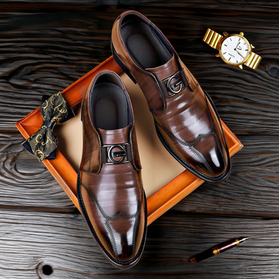 Lucas™ - Chaussures en cuir pointues
