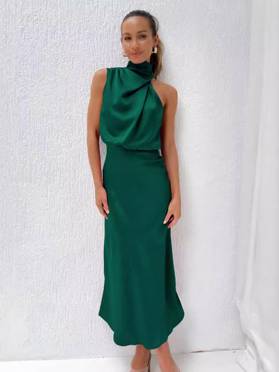 Arianne™ - Robe longue à col halter